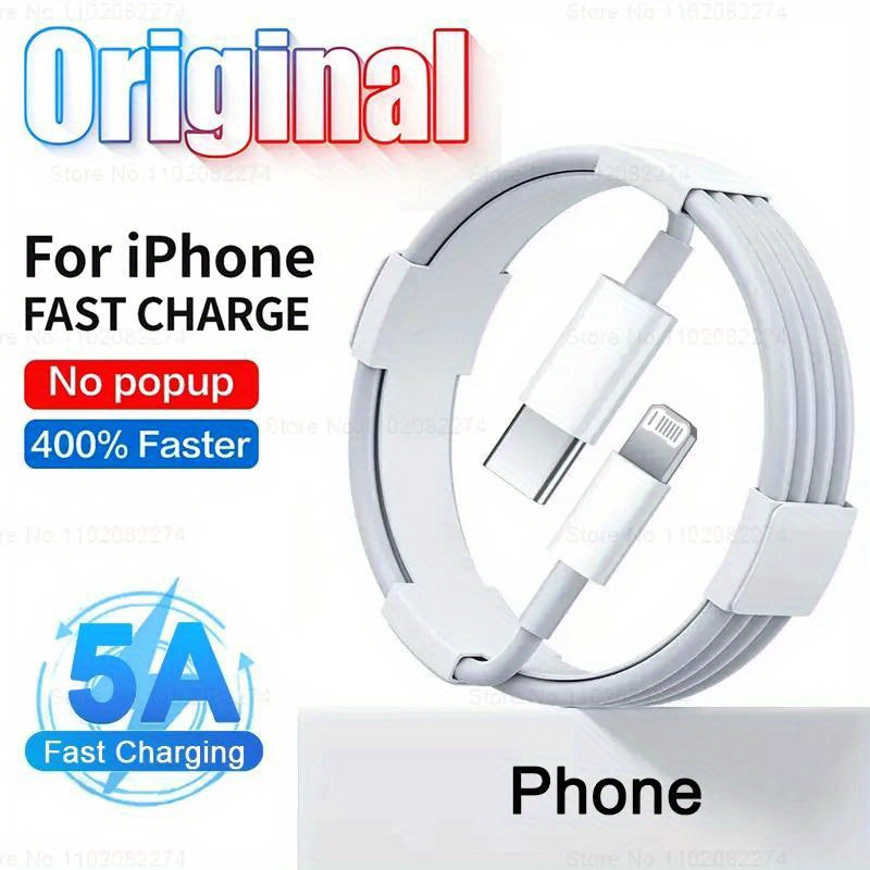 Cable Tipo C Carga Rapida Lightning iPhone 11 Al 12pro Max