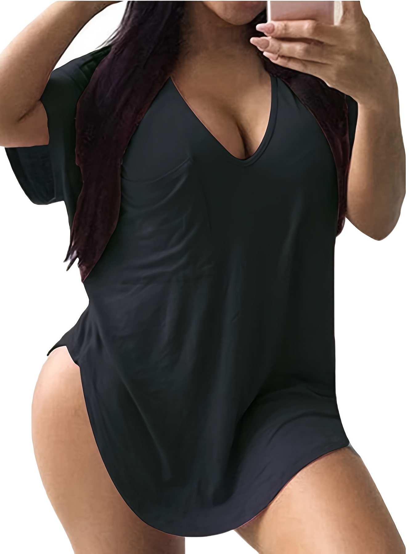 Plus Size - Stretch Lace Crew Neck Long Sleeve Corset Bodysuit - Torrid