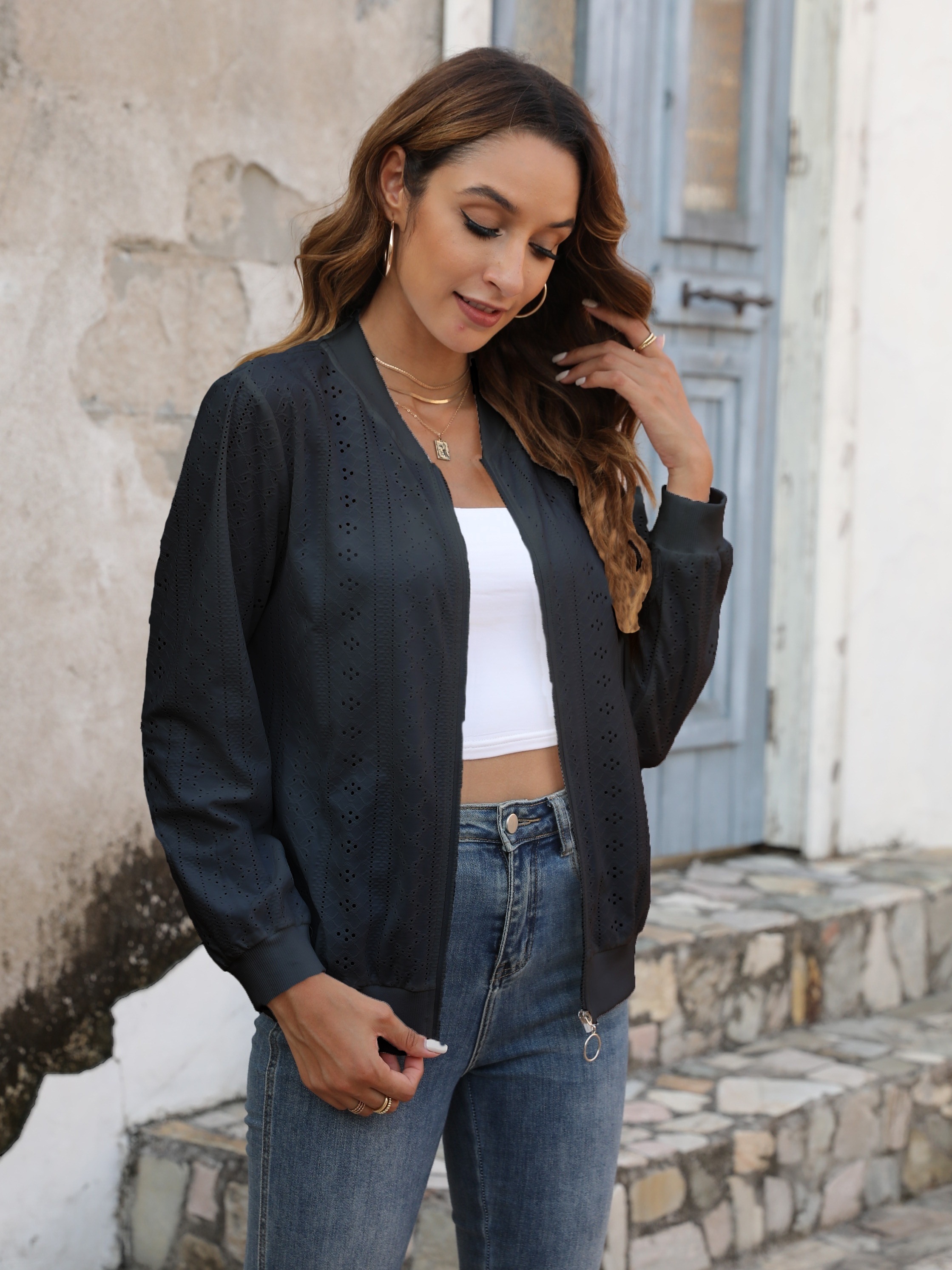 Plus size clearance bomber jacket