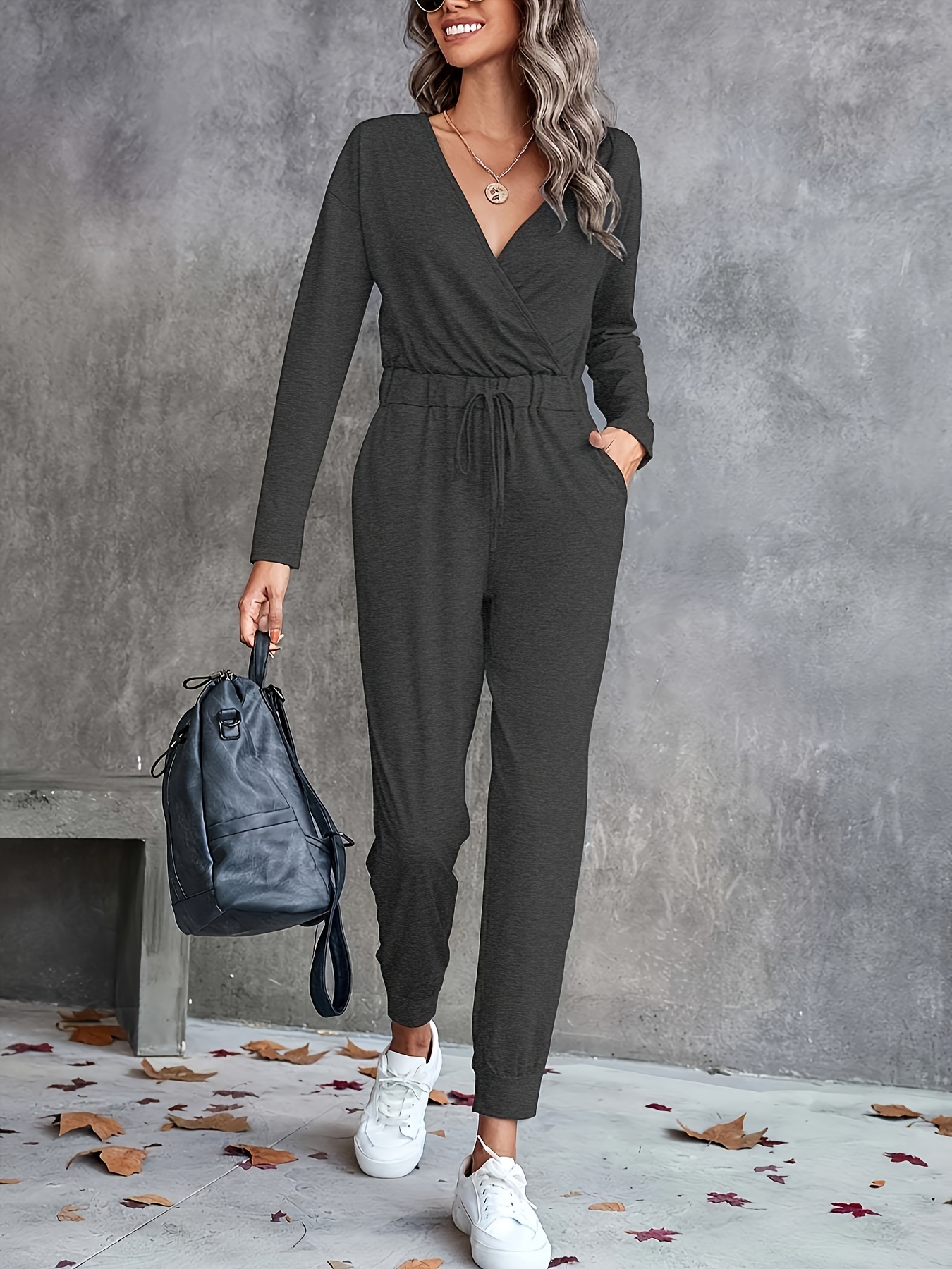 Jogger Jumpsuit Long Sleeve - Temu