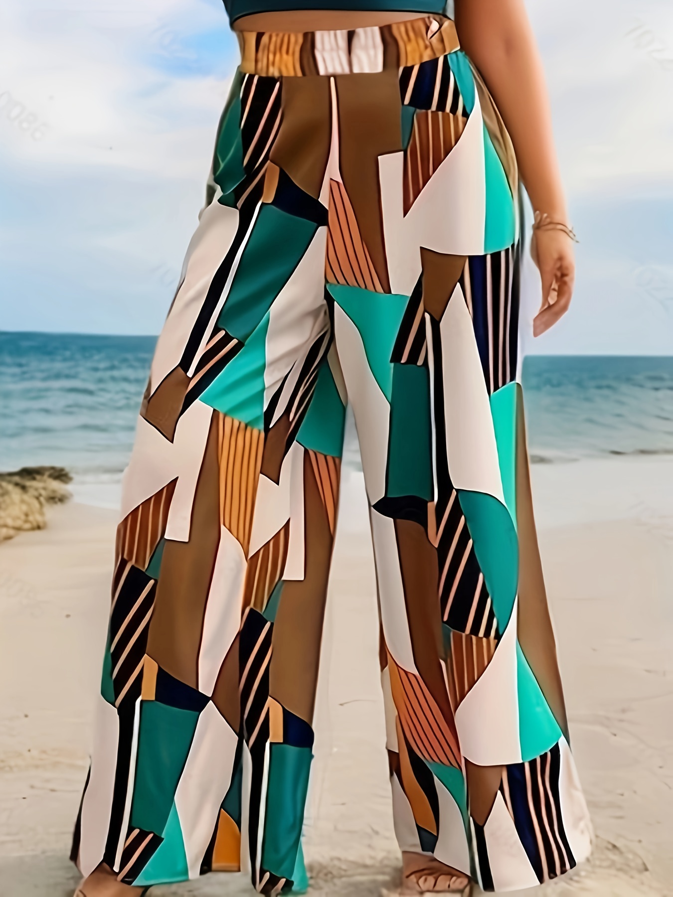 Geometric Pants - Temu New Zealand