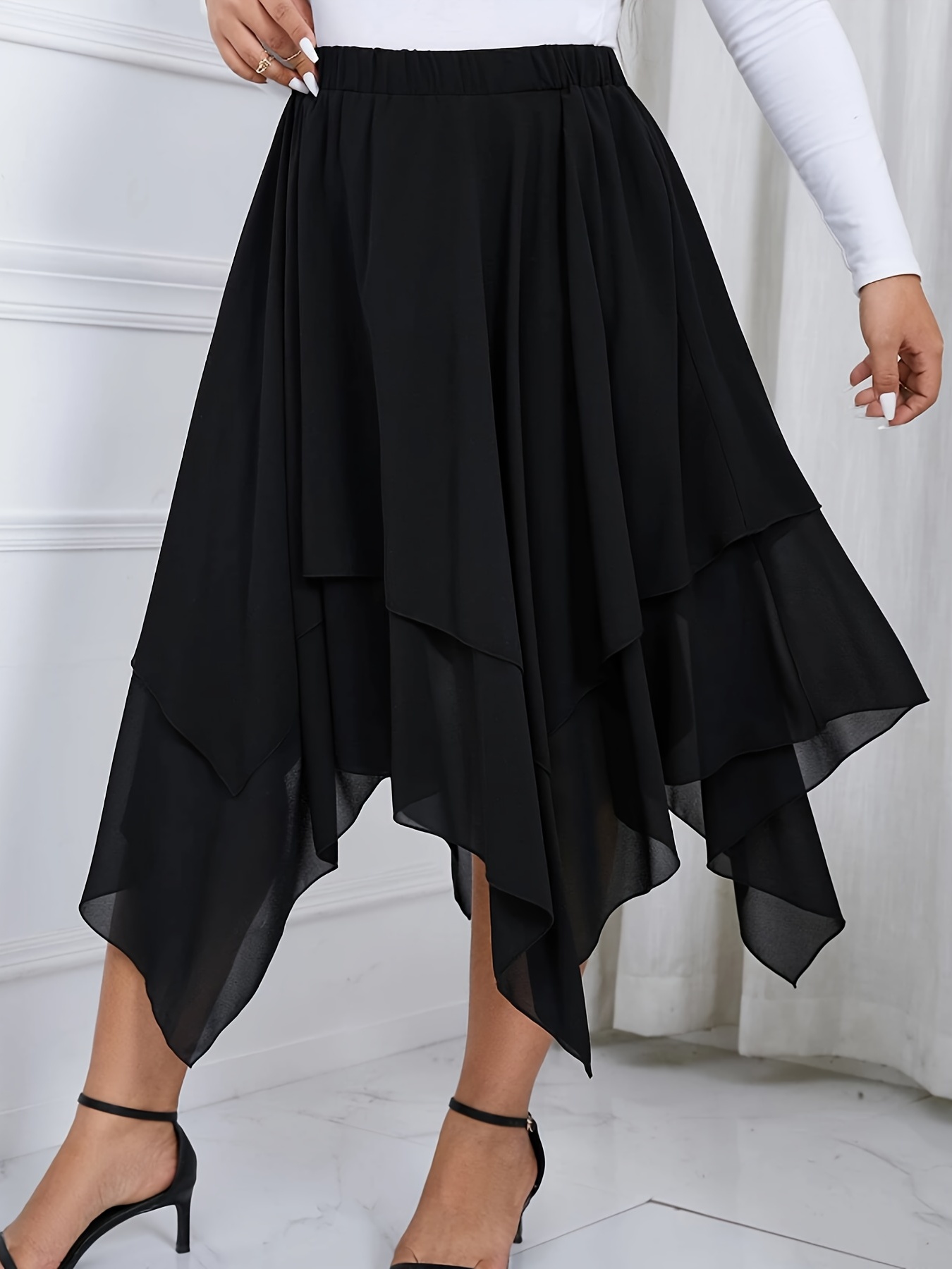 Asymmetrical clearance skirt xxl