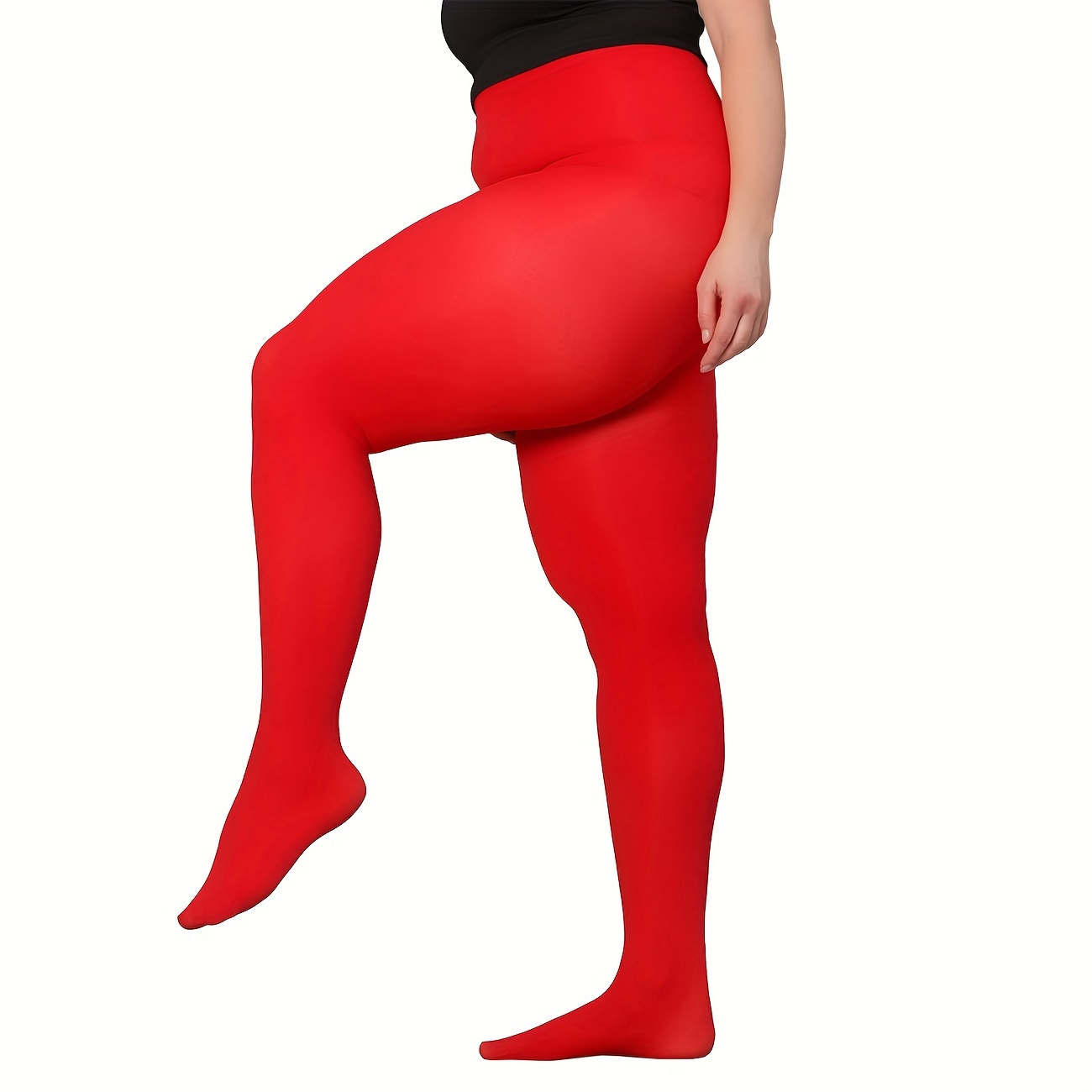 Music Festival Red Tights Cosplay Women's Color Tights Semi - Temu
