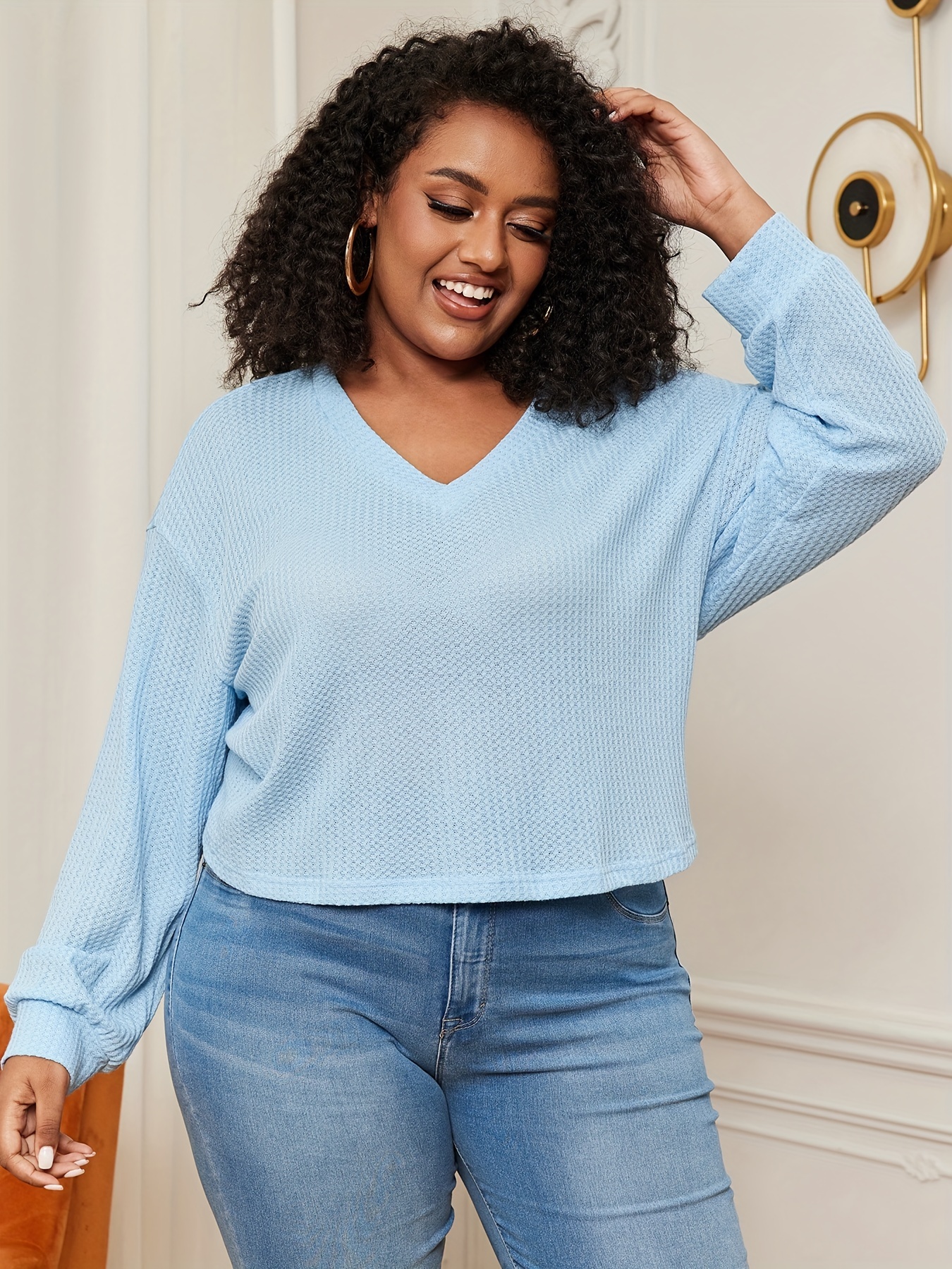 Plus size sale crop jumper