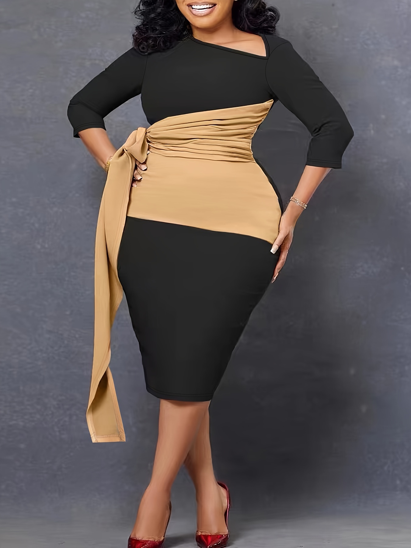 Elegant Dresses For Women Plus Size - Temu Canada