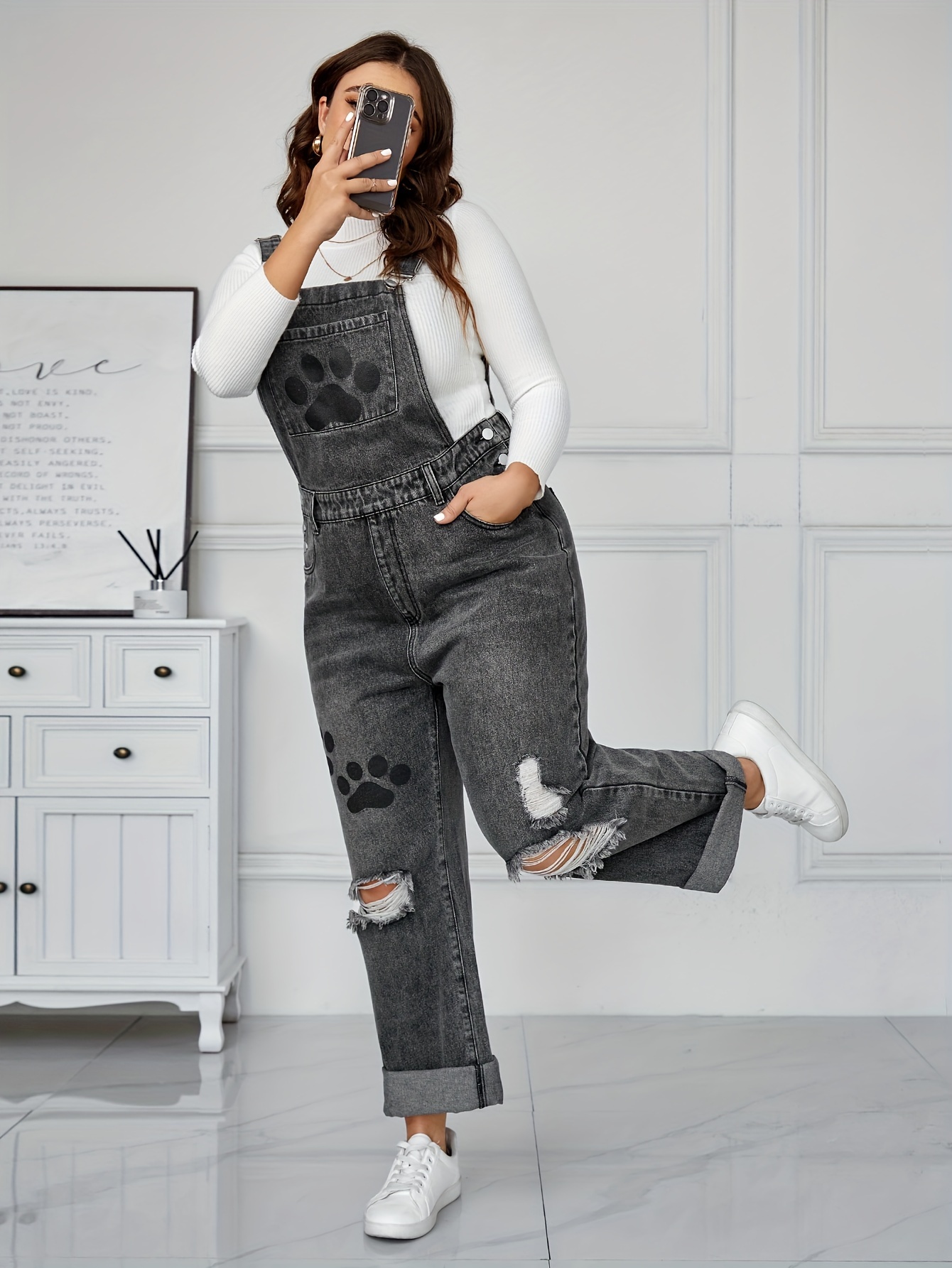 Button Slim Fitted Denim Overalls, Wide Strap Clasp High Stretch Fashion  Denim Jumpsuits, Women's Denim Jeans & Clothing