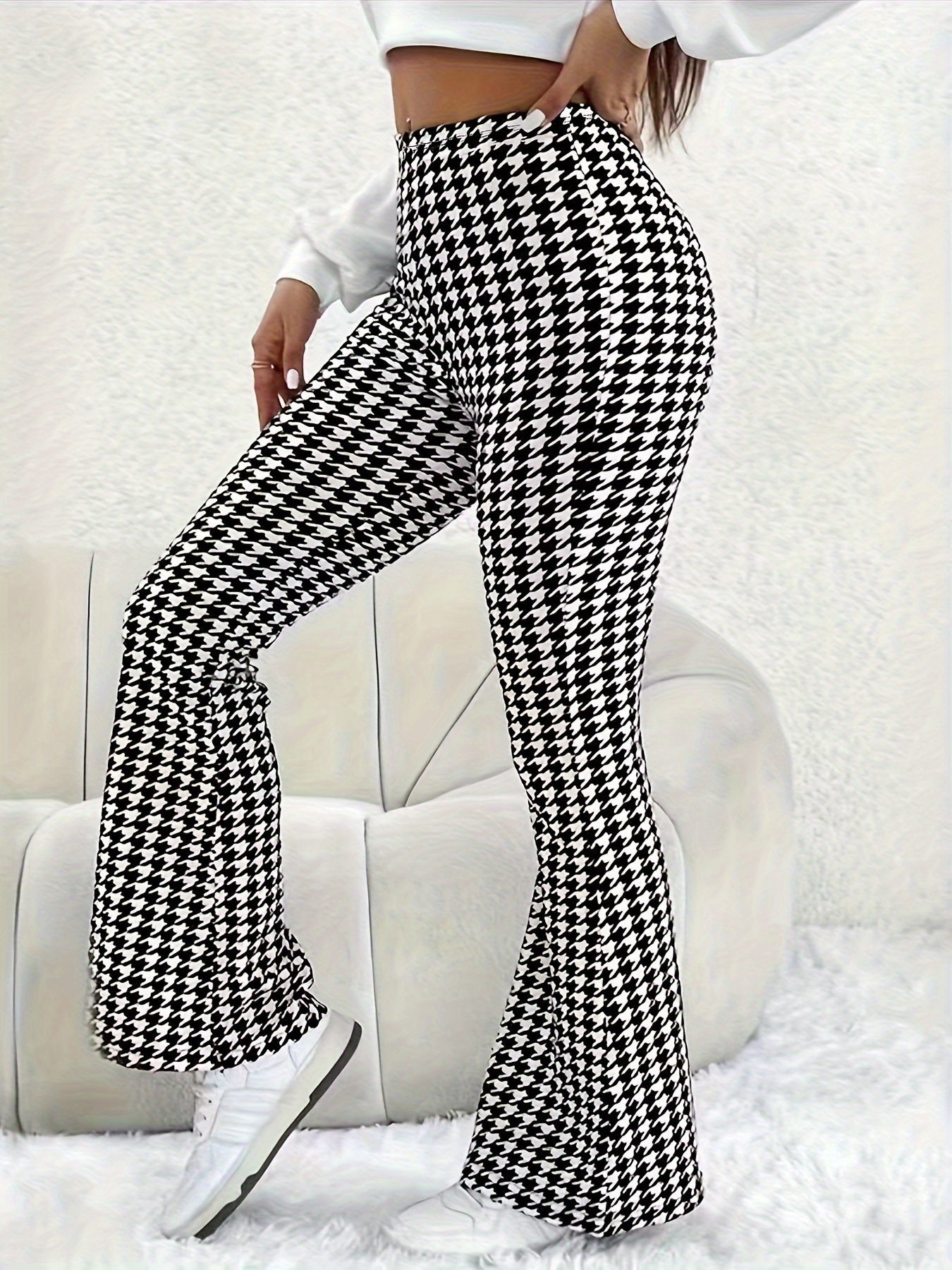 Houndstooth Trousers - Temu Canada