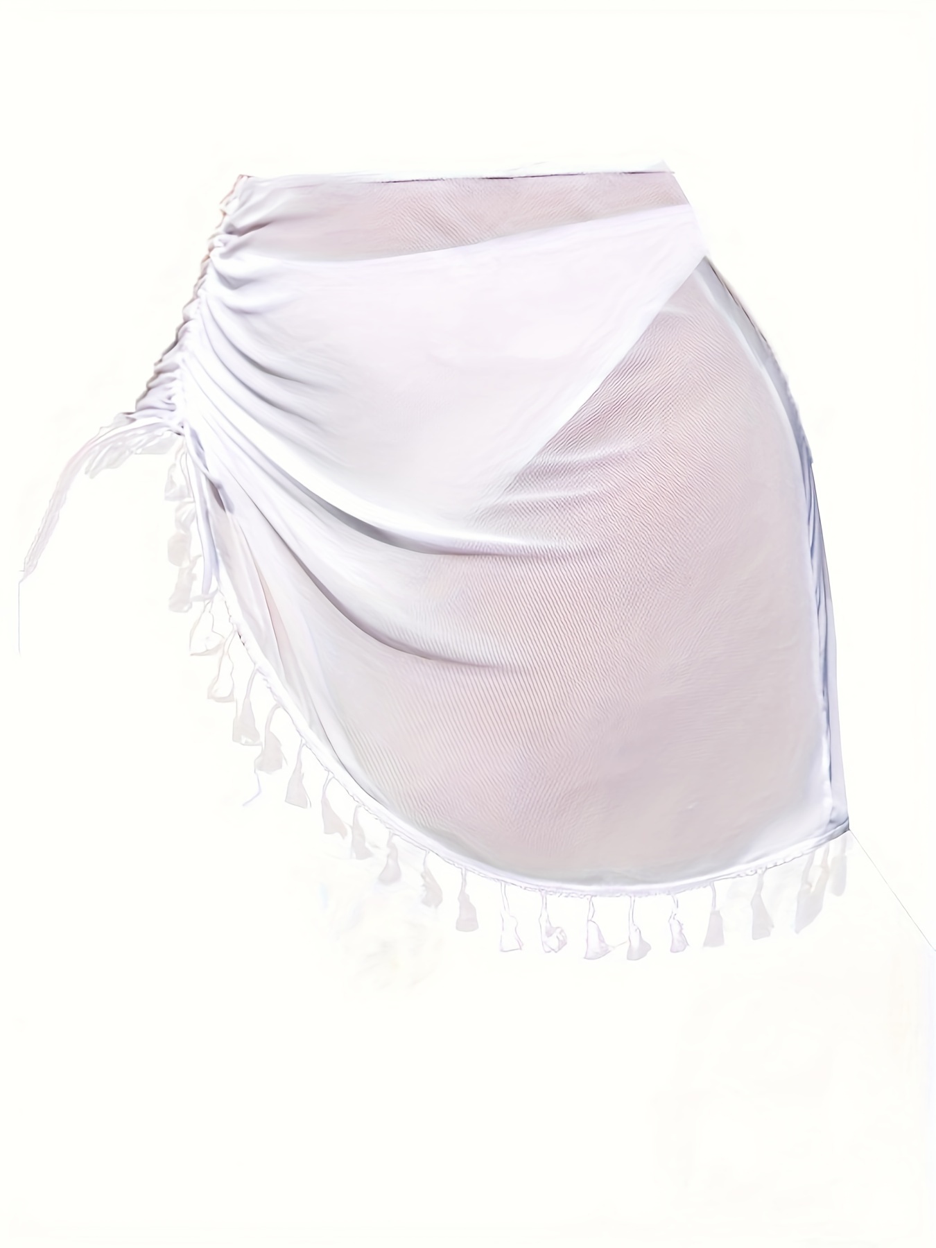 Falda Blanca Larga - Temu