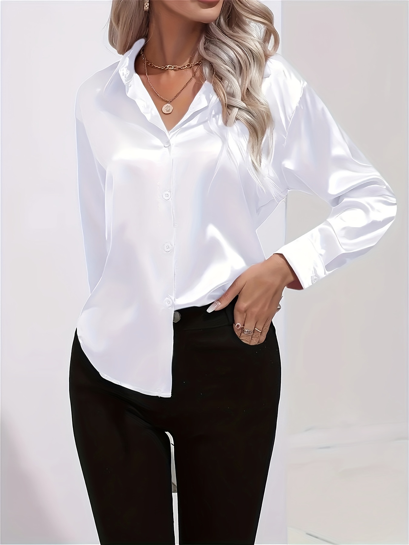 MAGLIA BLUSA CAMICETTA ELEGANTE TAGLIE COMODE CURVY MANICA 3