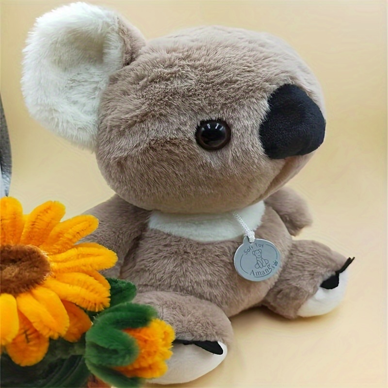 Juguete de peluche de Koala de 11 pulgadas para mamá y bebé, juguete de  peluche (gris)