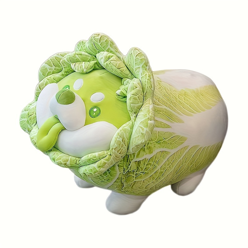 Cute Cabbage Plush Dog Toy Soft And Huggable Vegetable - Temu