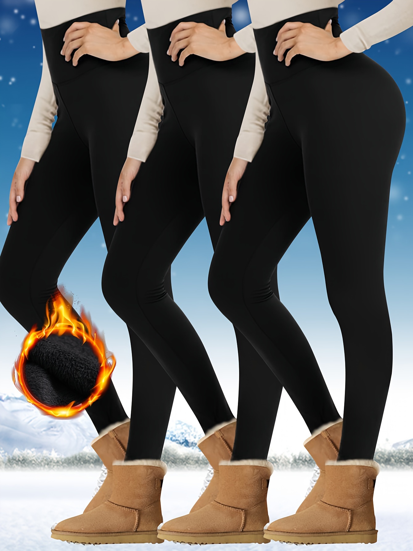 Thermal High Waist Leggings Women Calf Length Leggings Bell Bottom Pant  Womens Winter Fleece High Waist Shapewear Legg Red : : Fashion