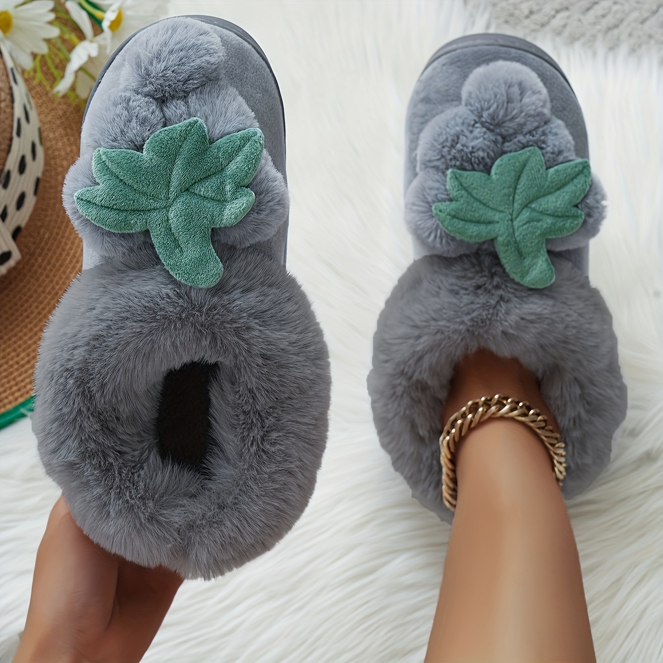 Lemon Ladies Plush Slipper Sock - Temu