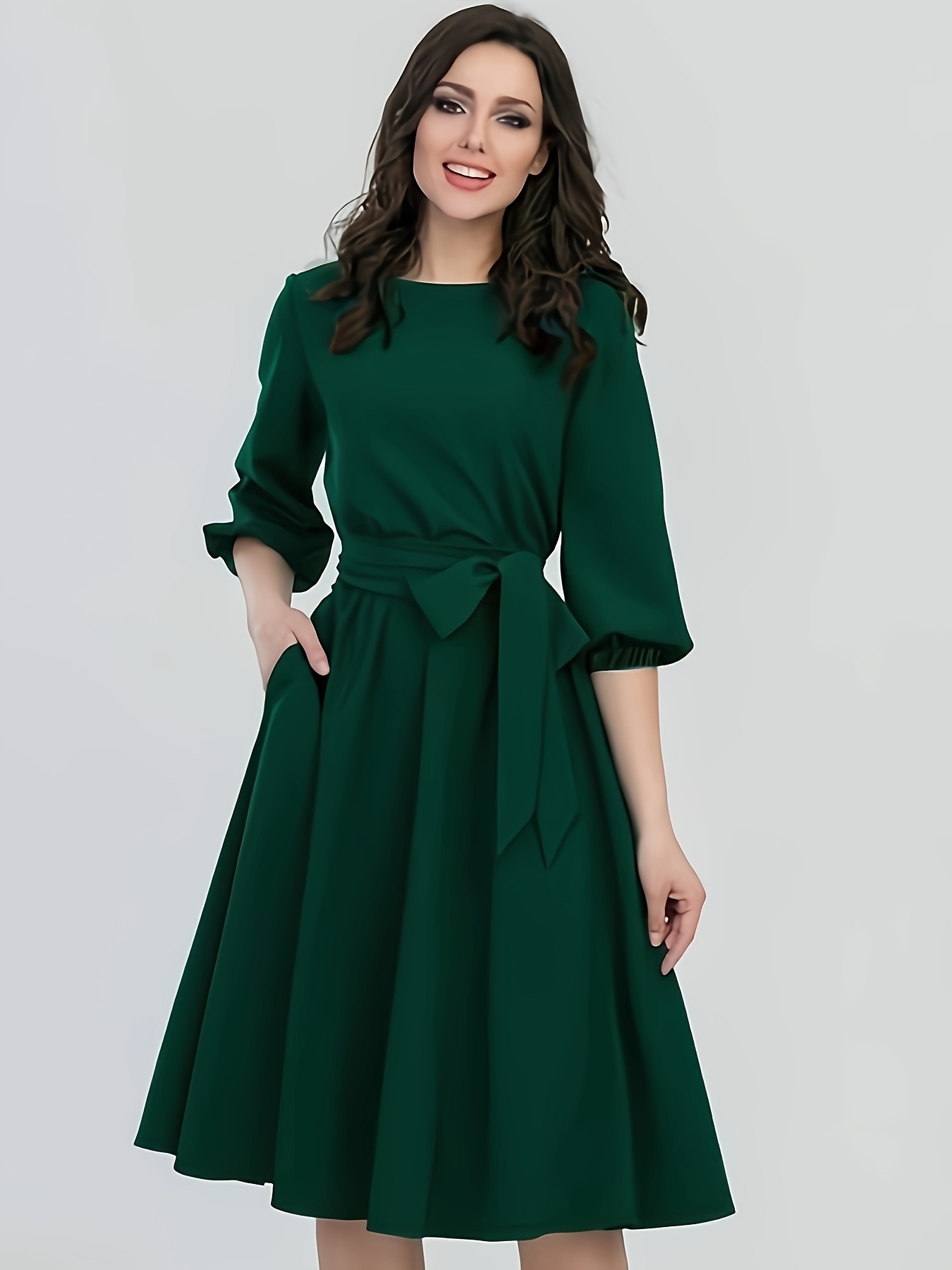 Vestidos discount verdes elegantes