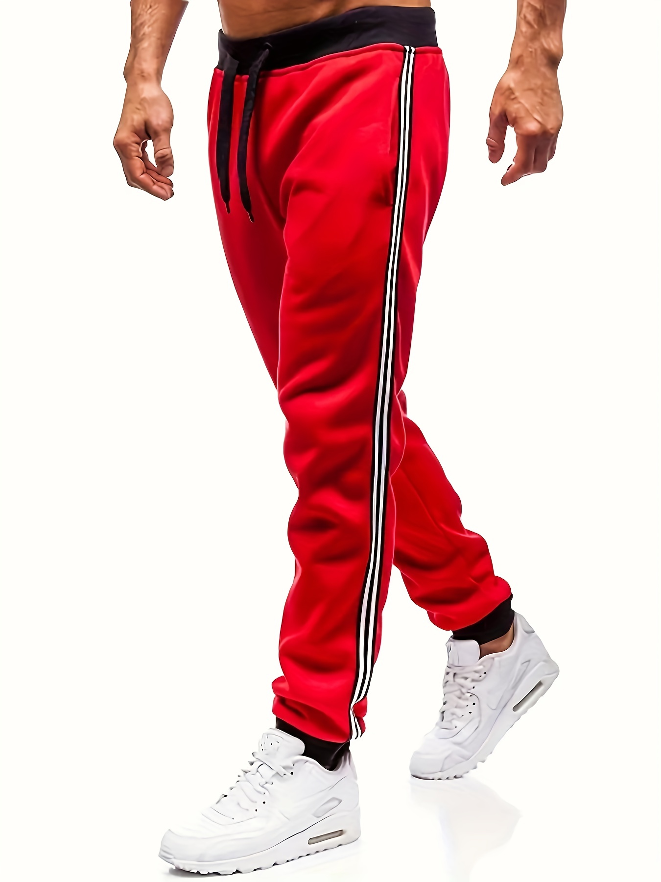 High Waist Comfortable Casual Jogger Pants Zipper Pockets - Temu