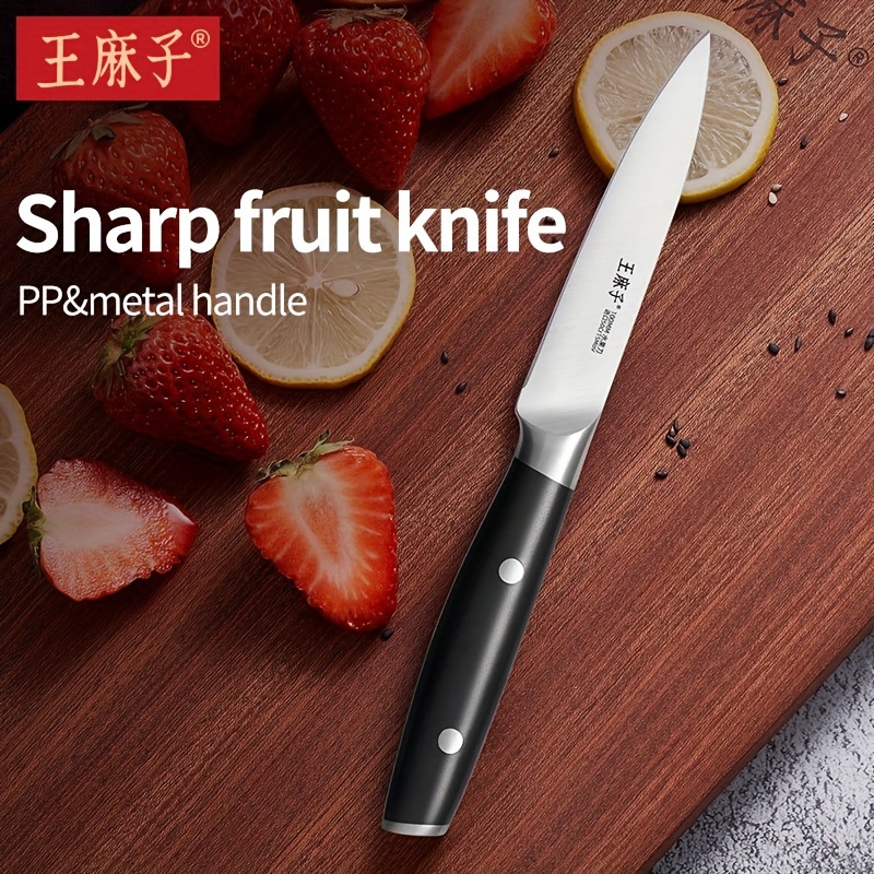 1pc Paring Knife, Paring Knives With Knife Cover, Fruit And Vegetable  Knife, Ultra Sharp Kitchen Knives, PP Plastic Handle, Green, 7.8in