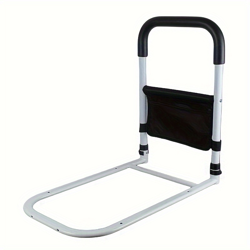 Barandillas de seguridad para adultos mayores con alturas ajustables,  bolsillo de almacenamiento, barandillas laterales de apoyo para personas