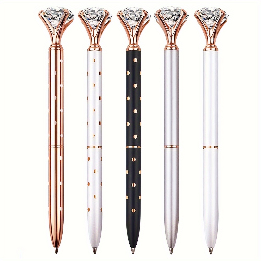 Ballpoint Pen Set Crystal Artificial Diamond Pens For - Temu