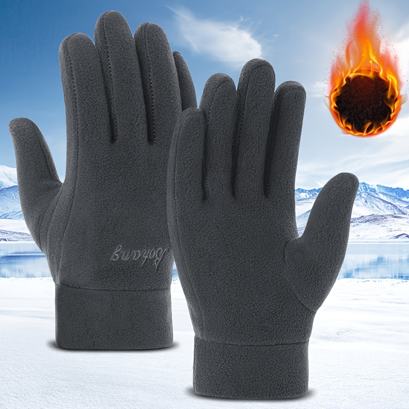 Guantes Antideslizantes Para Trabajo El Frio De Hombres Mujeres Negros  Invierno