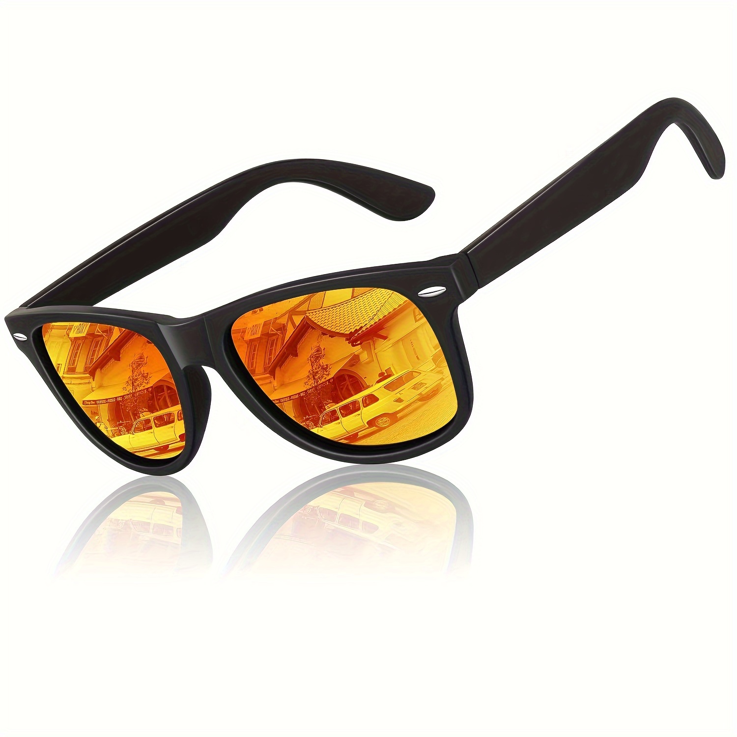 Unisex Leaf Shaped Fashion Sunglasses, Tac Lens Polarized Funky Glasses For  Party Cosplay - Temu