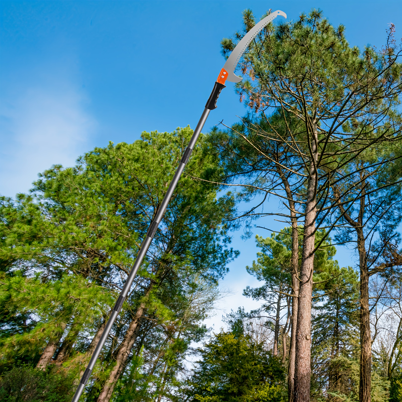  Podadora de altura cortadora de árboles arbustos con guillotina  portátil, cobertura de motosierra de largo alcance 5 en 1 Ridgeyard 52cc  2-Stroke : Patio, Césped y Jardín