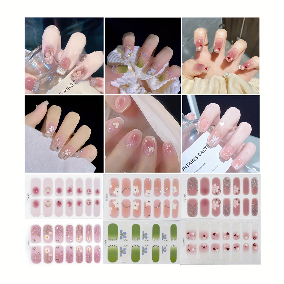 Makartt Nail Charm Nail Rhinestone Glue Kit 15ml Gel Nail Glue with Nail  Preals Rhinestone Gems 3D Nail Art Bowknot Heart Decor Acrylic Nail Supply
