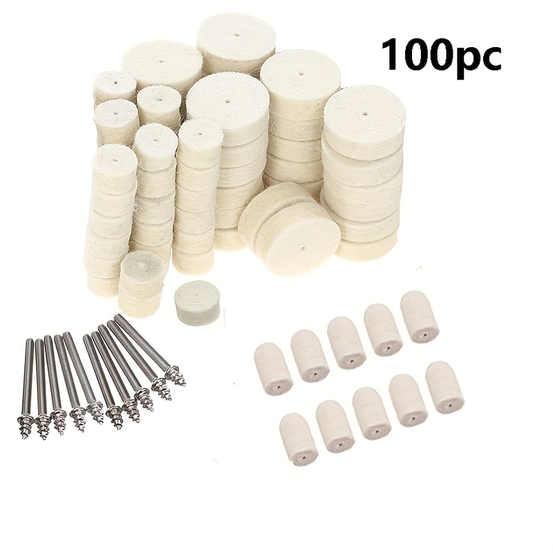 1set Cerium Oxide Powder Glass Polishing Kit With Wool Felt