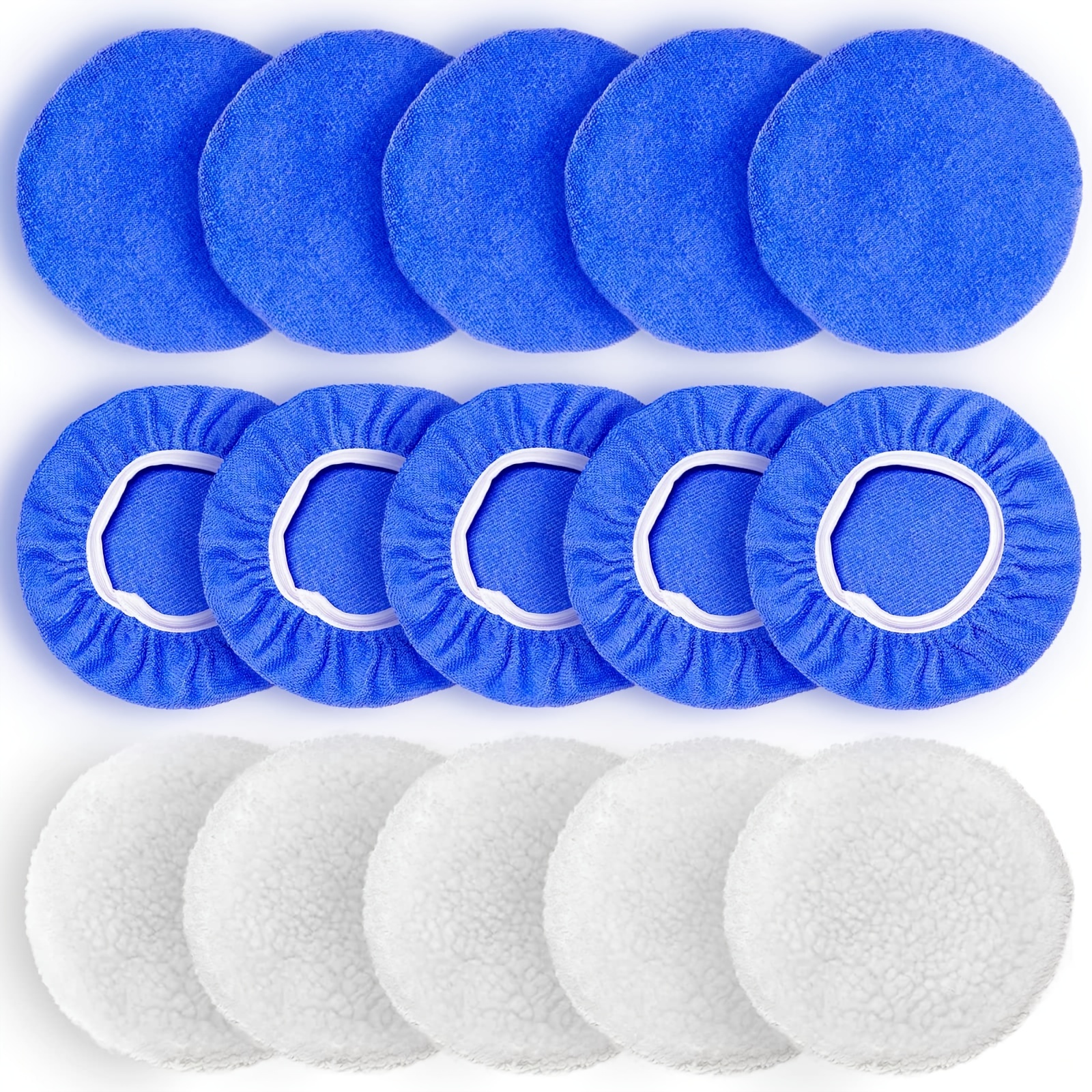 Microfiber Car Wax Applicator Pad, 20 Pack 5 Inch Blue Ultra-Soft Foam  Applicator Pad for Car Detailing, Waxing, Buffing and Polishing, Car Buffer