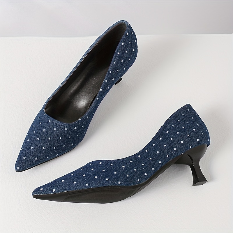 Polka dot low heel on sale shoes