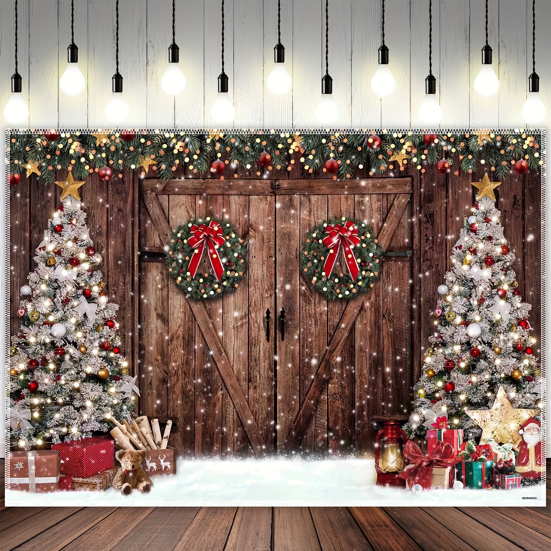 Christmas Rhinestone Series Black Background Non woven Hot - Temu