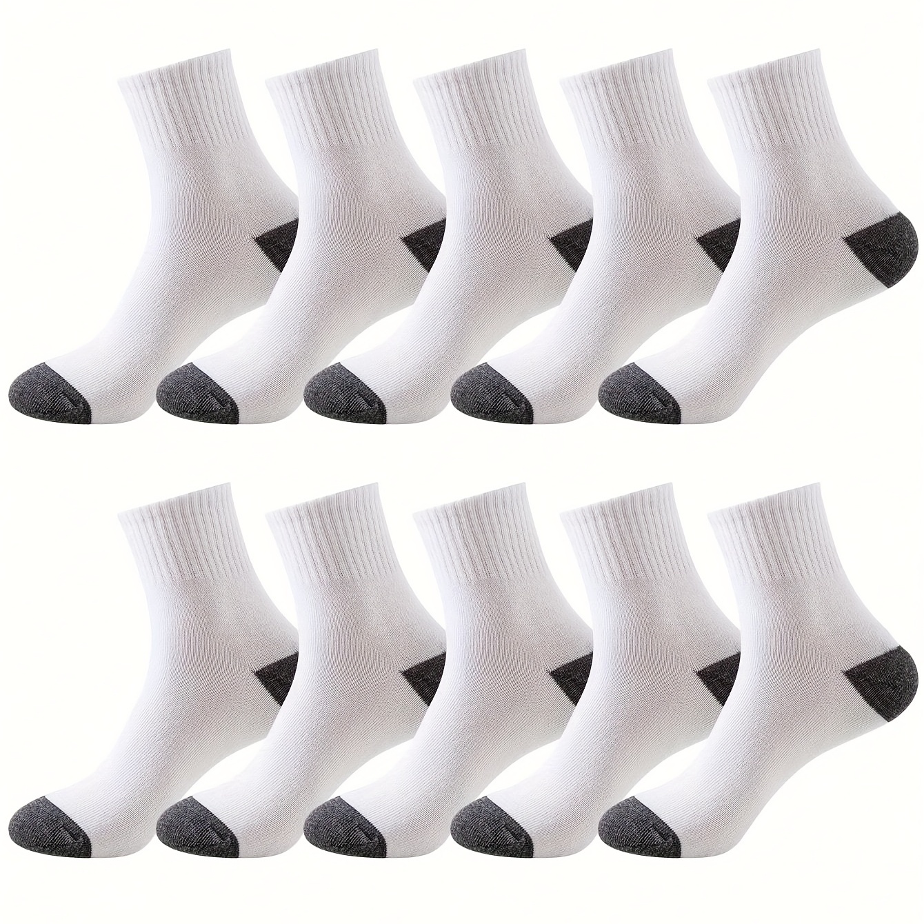 3/6/12Pairs Sublimation Socks White Blank Polyester Socks Printable Athletic Socks for Teens Adults DIY Personalized Socks, 15.7 Inch,Temu