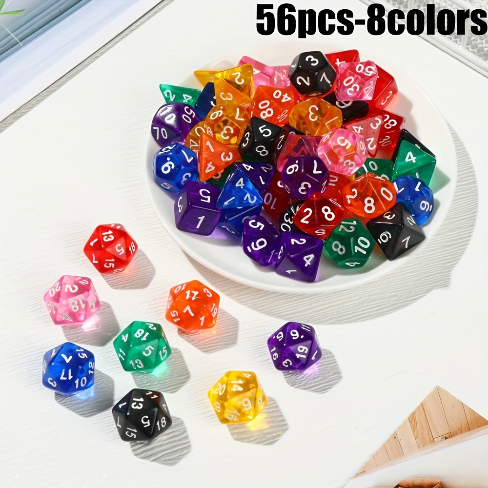 6pcs 20 Sided Dice D20 Polyhedral Dice for Dungeons and Dragons