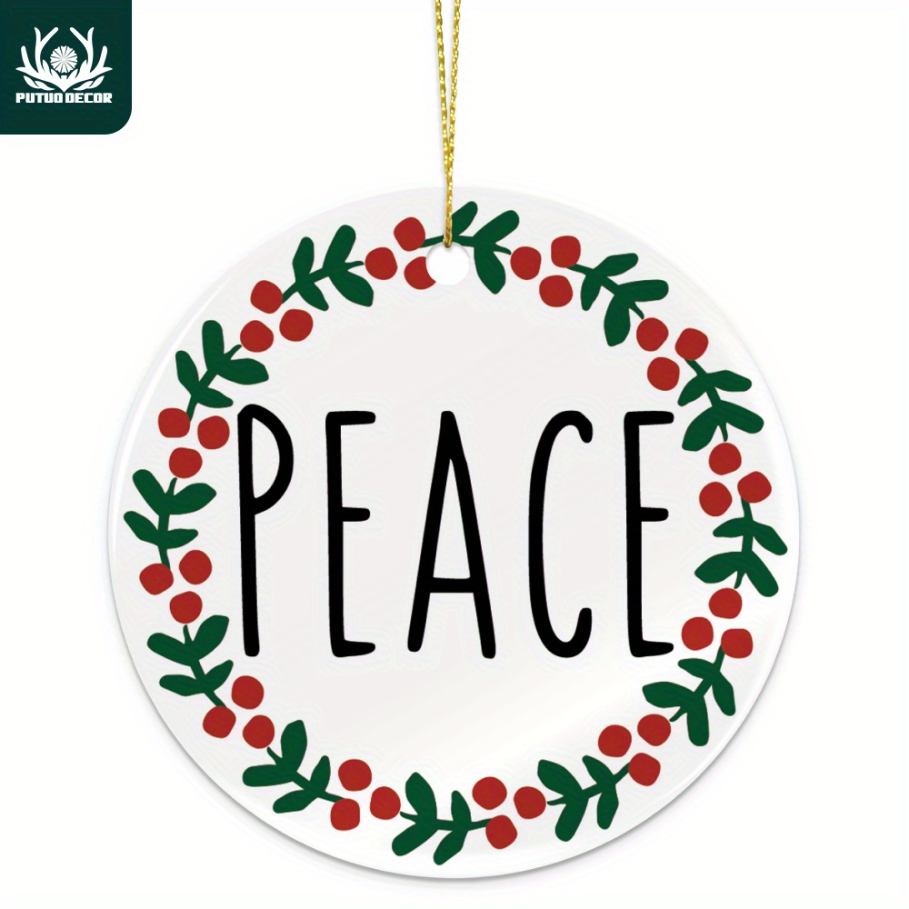 Limited Edition Acrylic Ornament: Peaceful Dove  Cricut christmas ideas,  Christmas ornaments, Christmas calligraphy