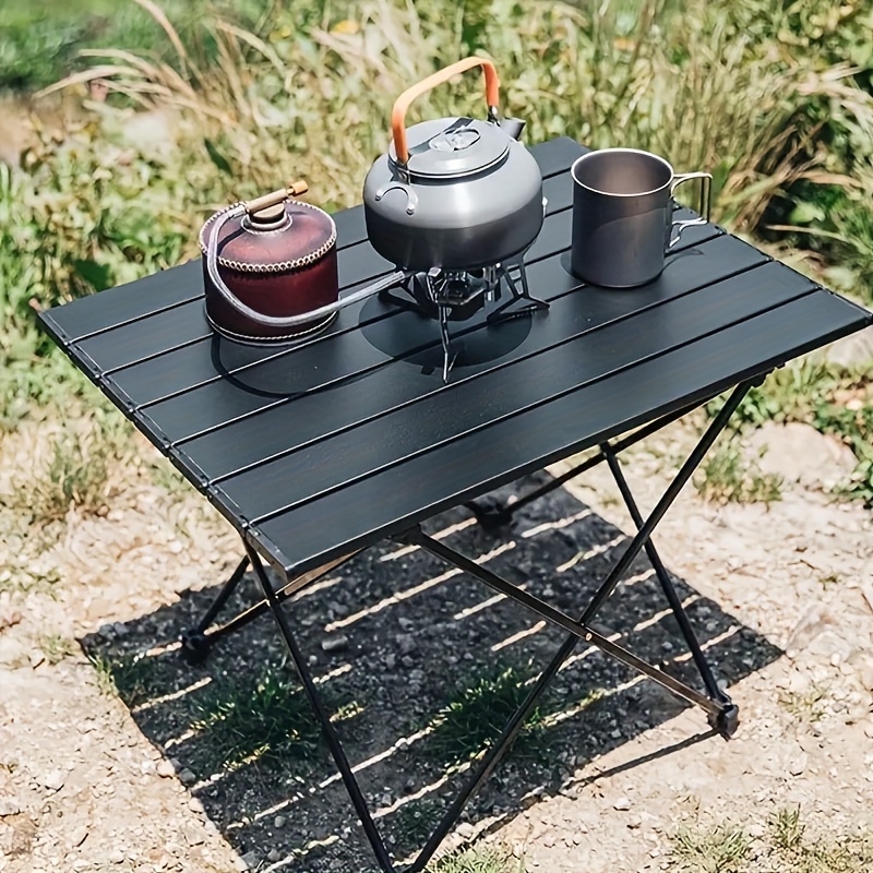  Mesa de camping con 4 sillas, mesas de picnic portátiles para  interiores y exteriores, con bolso y portavasos (color : estilo 5) :  Deportes y Actividades al Aire Libre