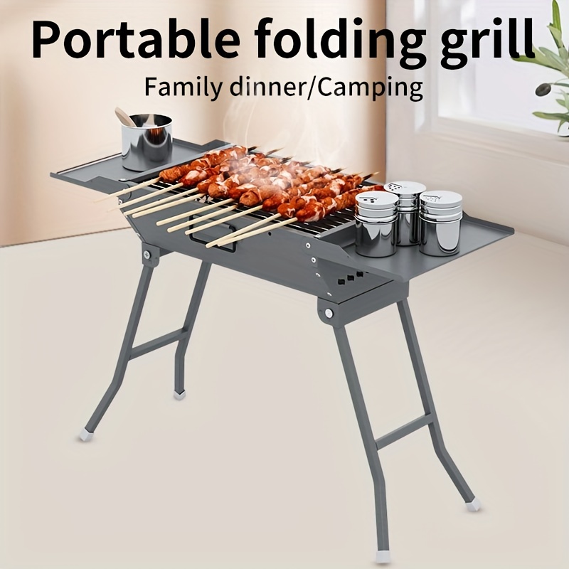  Barbecue Grill Portable BBQ Charcoal Grill Smoker Grill for  Outdoor Cooking Camping Hiking Picnics Backpacking : Patio, Lawn & Garden