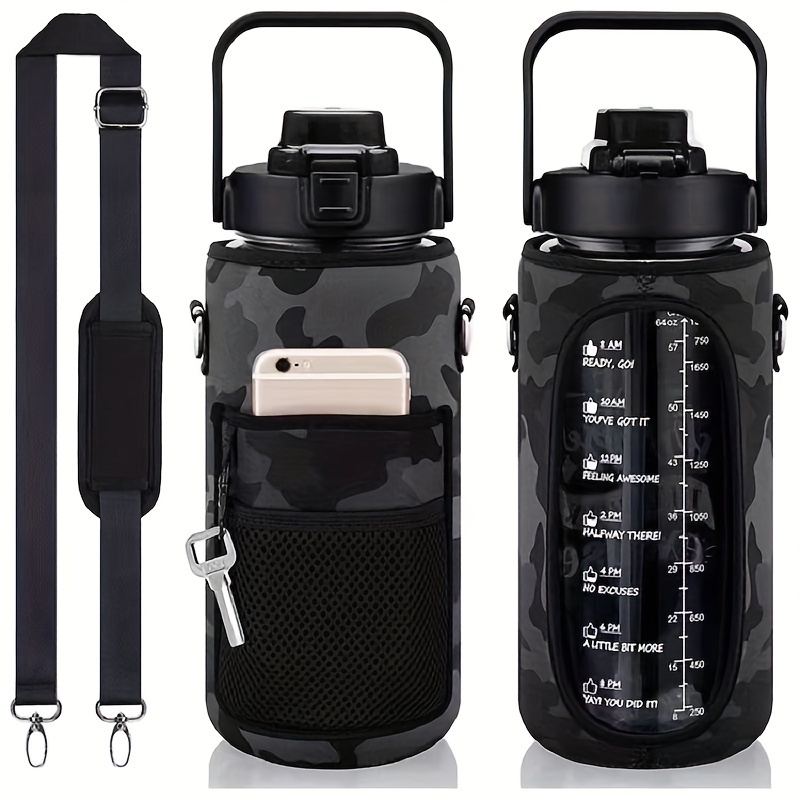 Gym Water Bottle Pouch, Diving fabrics Storage Sleeve for Stanley 40oz 20oz  30oz Thermal cup Fit