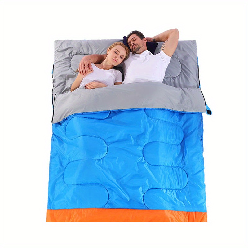 Naturehike-saco de dormir doble desmontable con dibujos animados para  adultos, saco de dormir cálido y transpirable para acampar, con dos  almohadas de regalo - AliExpress