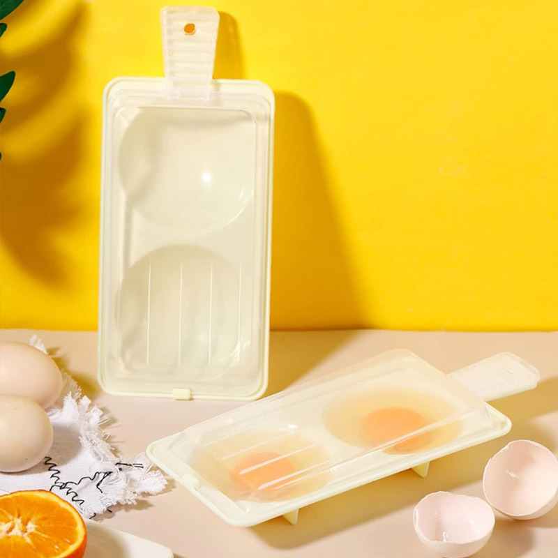 Cuociuova per microonde 2 cavità microonde frittata Maker Egg Steamer  risparmia tempo per torta di mais uova fritte Sandwich uova sode -  AliExpress