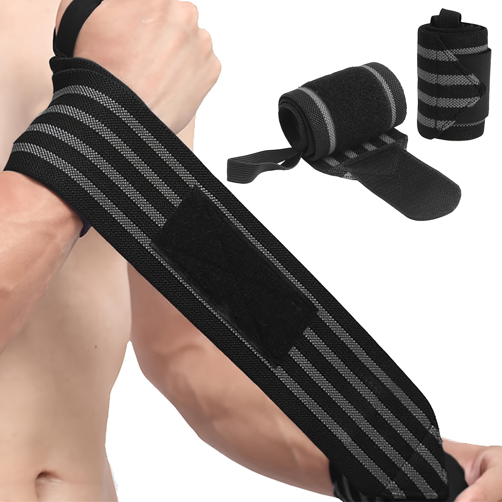 25 Weightlifting Wrist Straps: Anti slip Shock Absorption - Temu