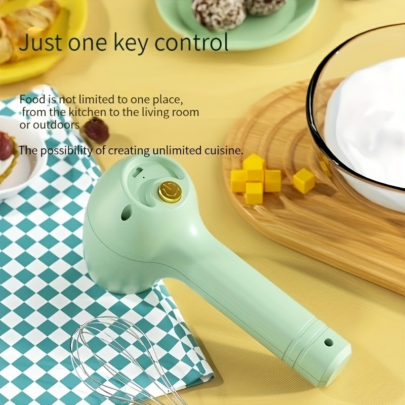 Electric Cream Whipper, Electric Hand Mixer 3 Gears Simple Operation Long  Standby for Cooking