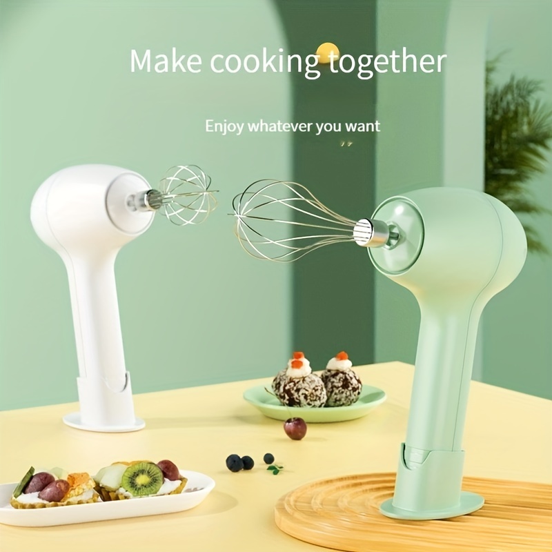 Portable Electric Food Mixer - 3 Speeds, Automatic Whisk, Dough
