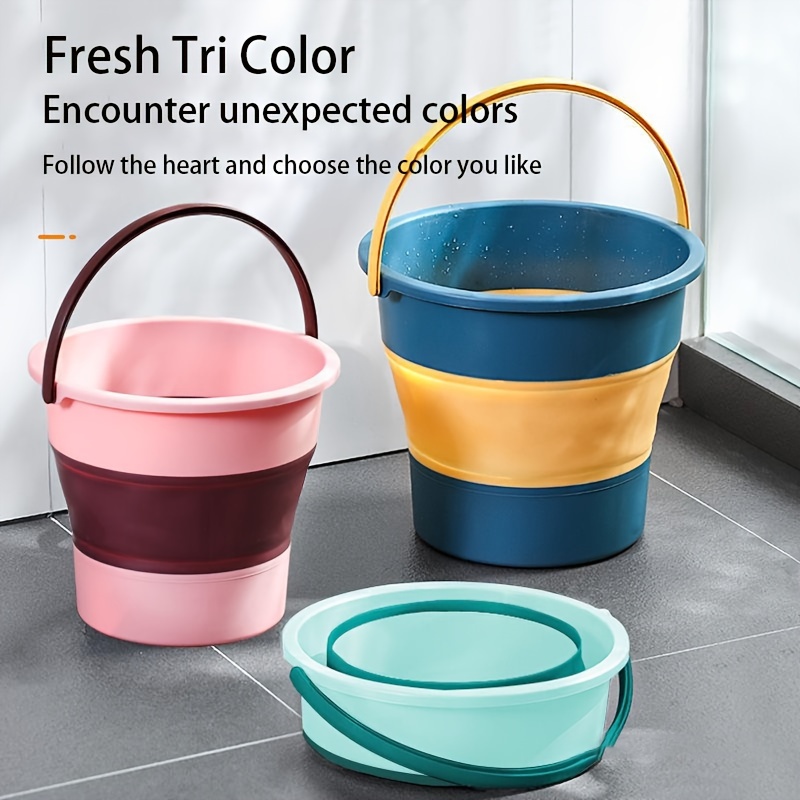 1pc Collapsible Plastic Bucket With Wheels For House Cleaning, Camping, And  Rv - Multi-functional Rectangular Handy Basket For Cleaning Mop -  Lightweight And Portable - Industrial & Commercial - Temu Lithuania
