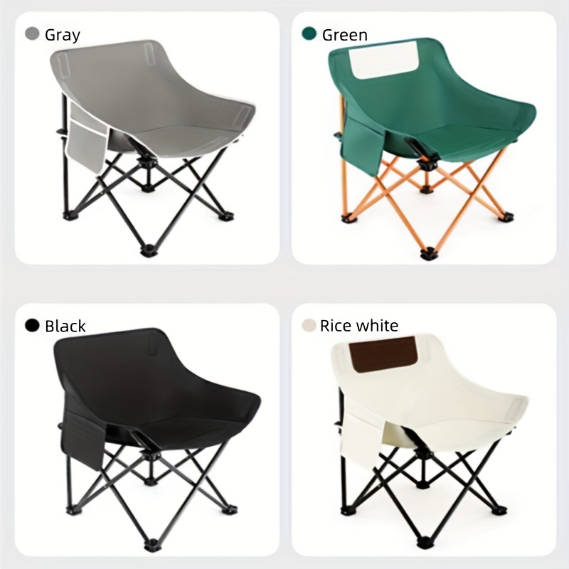 Outdoor Camping Moon Chair Portable Folding Leisure Chair For