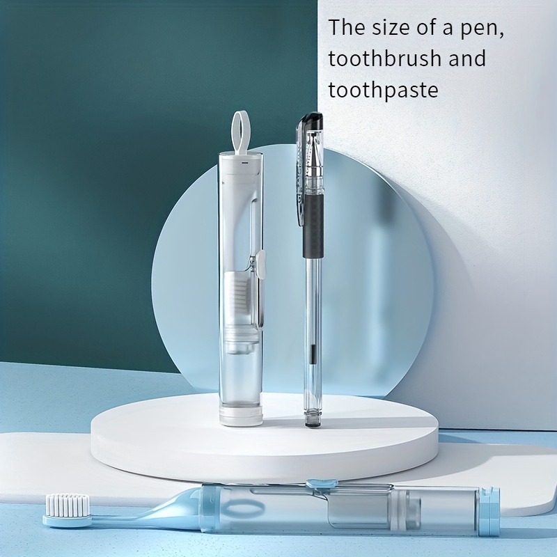 Cepillo de dientes de viaje plegable a granel con caja de cepillo de  dientes, cepillo de dientes suave potable tamaño de viaje, cepillo de  dientes