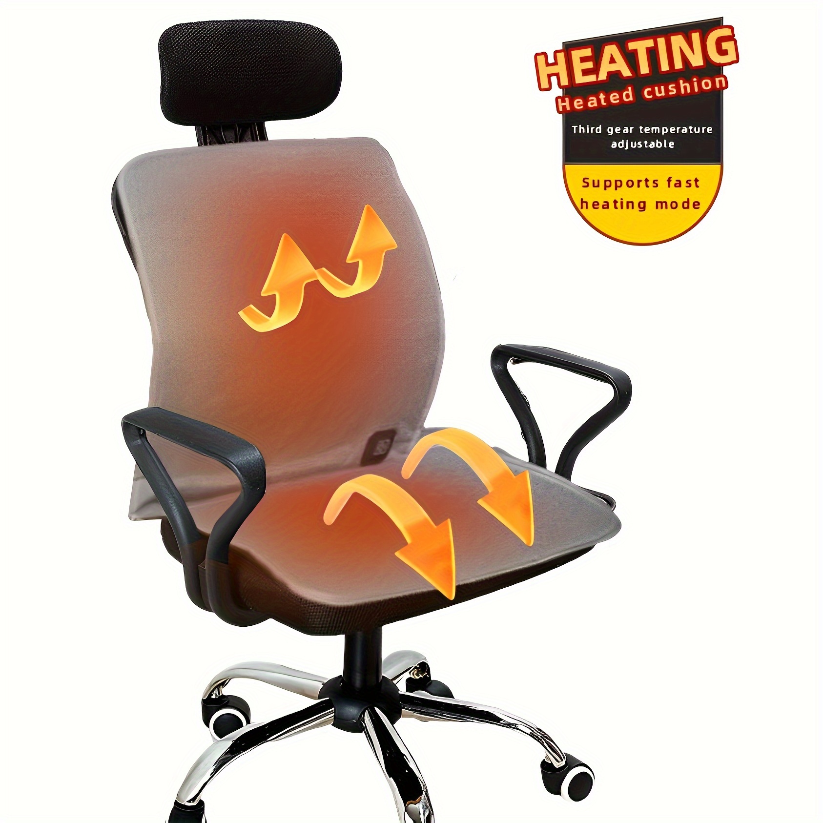 Electric heating cushion office chair cushion electric heating cushion seat  warmer backrest integrated heating pad warmer