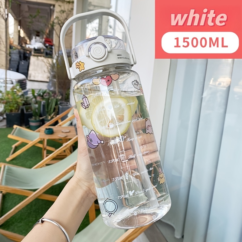 Kawaii Sports Motivational Water Bottle 2l Set Large Capacity Drinking Cup  For Boys And Girls, Ideal For School, Hiking, And Jogging From Stamp2022,  $5.68