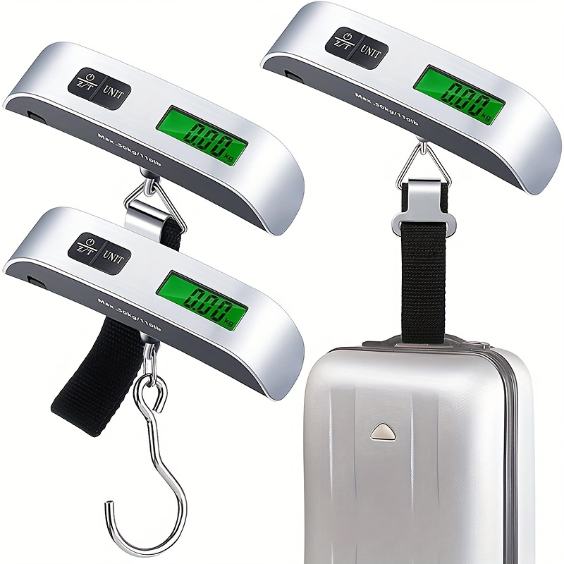 LETSFIT Digital Luggage Scale, 110lbs Hanging Baggage Scale with