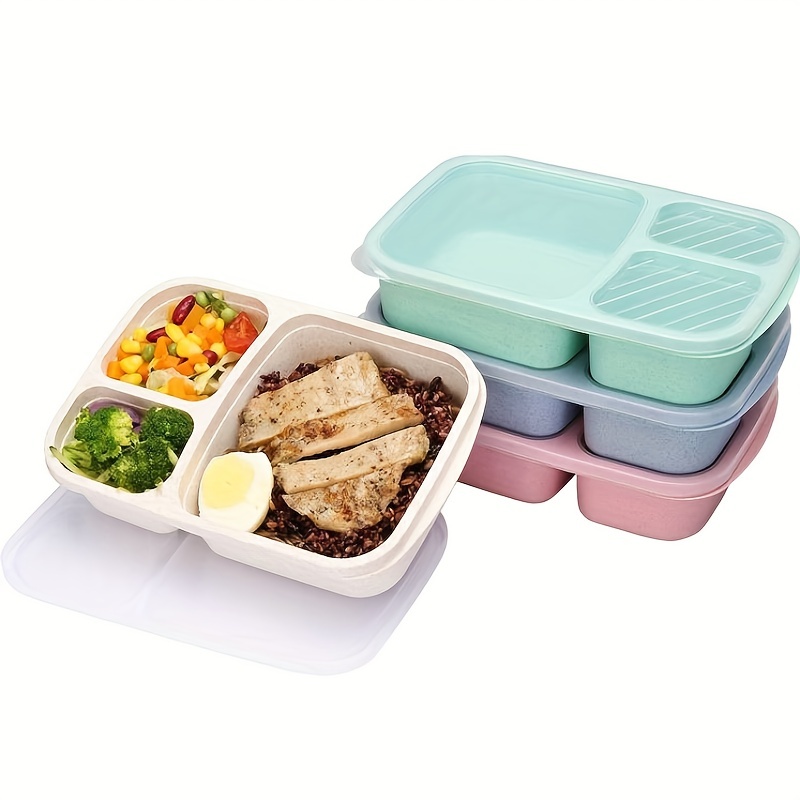 Fiambrera Comida Trabajo Lunch Box Con Compartimentos Termica Loncheras  Bento Box Hermetico Comida Caliente Niña Sandwich Cristal Portatil Adulto