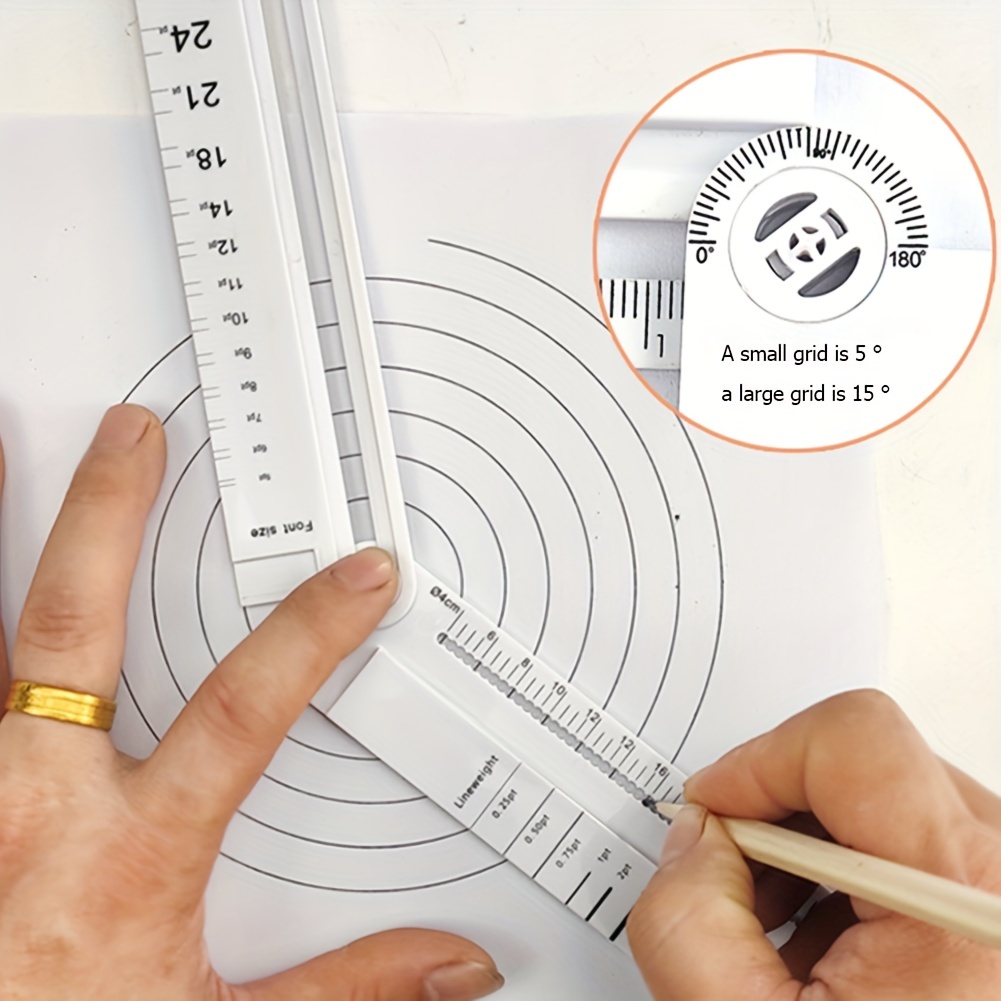 Wendry Circle Drawing Tool,Metal Round Circle Drawing Tool Professional  Adjustable Drawing Ruler, Resistant,Easy to use,Accurate Scale,Adjustable