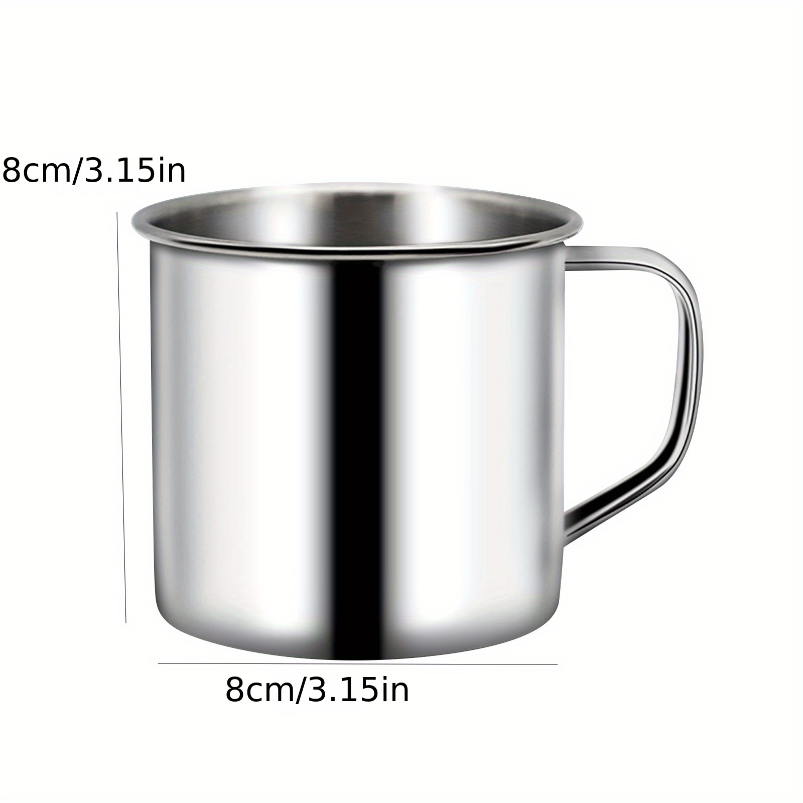 Gerimport Taza Cristal Metal Cafe 6 Piezas 85ml : : Hogar